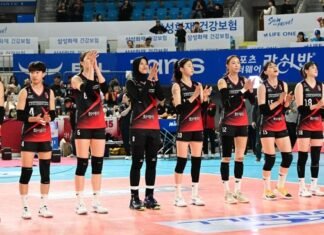 Kemenpora Menjamu Red Sparks Jelang Hadapi Indonesia All Star