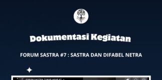 Melintasi Gerbang Stigma Gelapnya Mata: Forum Sastra Tukar Akar Merajut Keragaman Lilin Inklusif