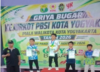 Kejurkot Jadi Ajang Seleksi, PBSI Kota Yogyakarta Siapkan Atlet Terbaik Hadapi Kejurda 2026
