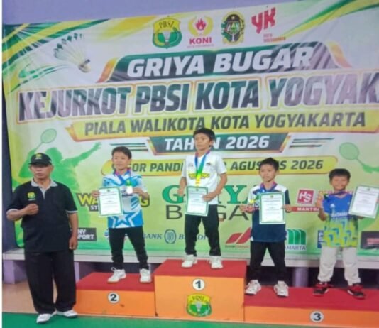 Kejurkot Jadi Ajang Seleksi, PBSI Kota Yogyakarta Siapkan Atlet Terbaik Hadapi Kejurda 2026