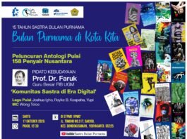 Pidato Kebudayaan Prof Dr. Faruk, 15 Tahun Sastra Bulan Purnama